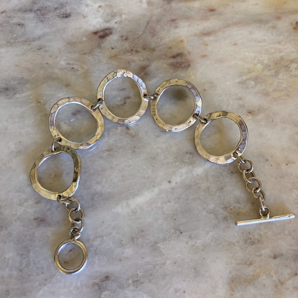 Sterling Silver Vintage 925 Modernist Bracelet
